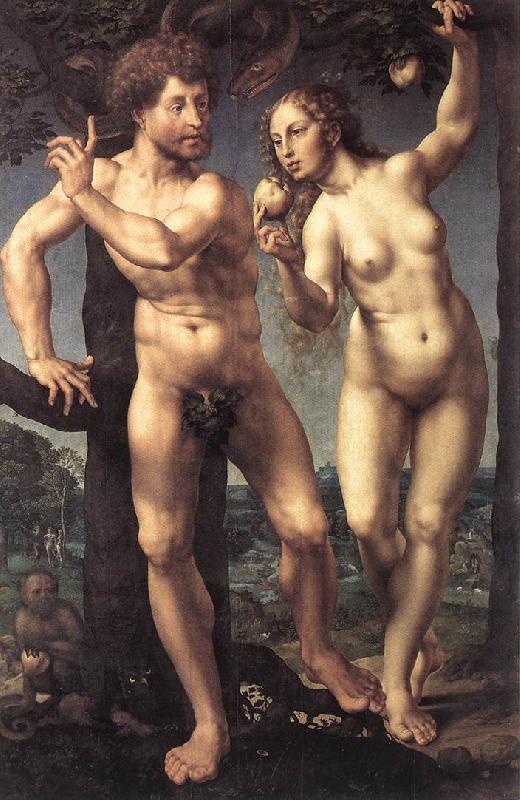 GOSSAERT, Jan (Mabuse) Adam and Eve safg France oil painting art